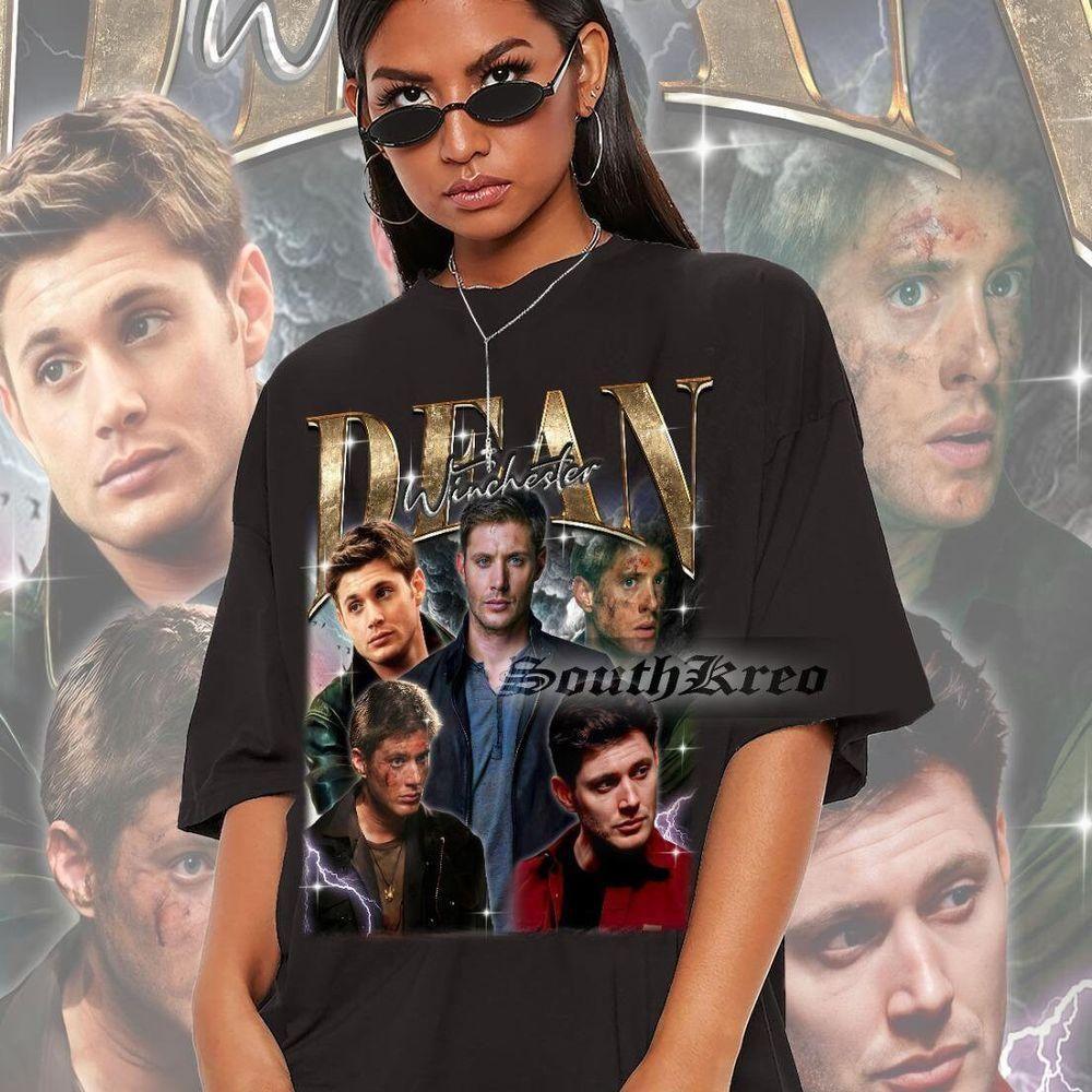Retro Dean Winchester Supernatural Vintage Vuitino Shirt